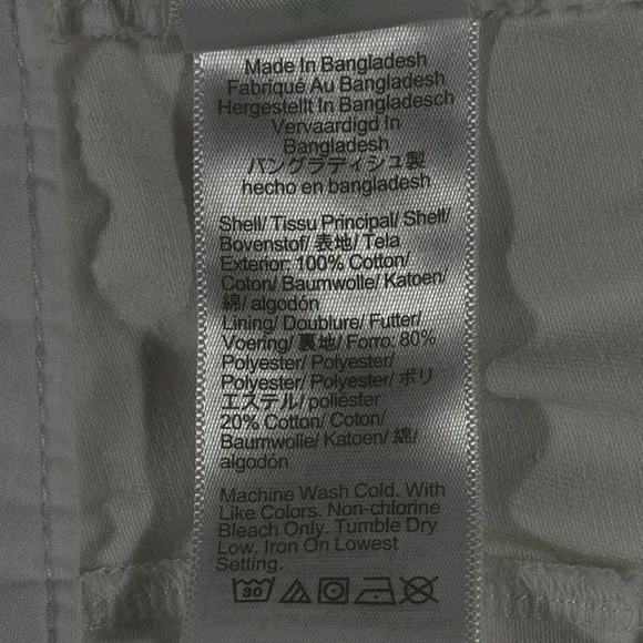 J. Crew womens white basic flat front 5" inseam Bermuda shorts - size 14 - Picture 6 of 10